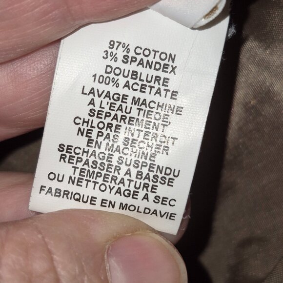 Bedo Darker Tan Fitted Cotton Blazer (M) - Picture 8 of 9